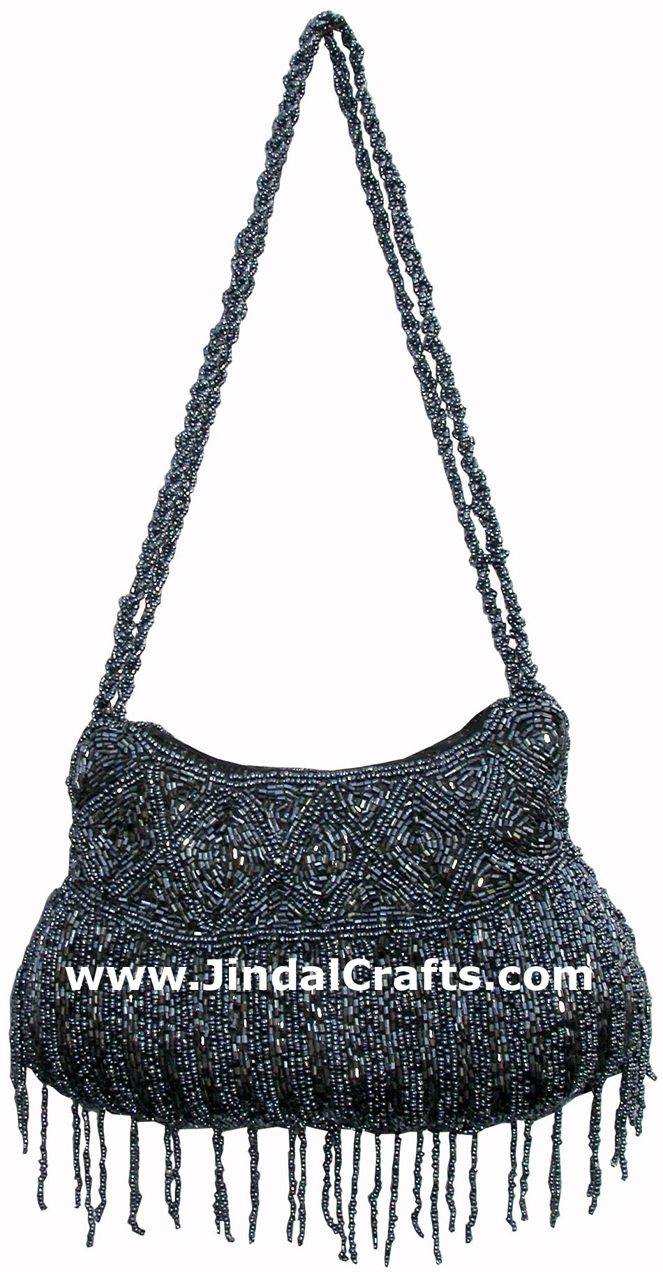 Hand Embroidered Beaded Traditional Shoulder Purse from India