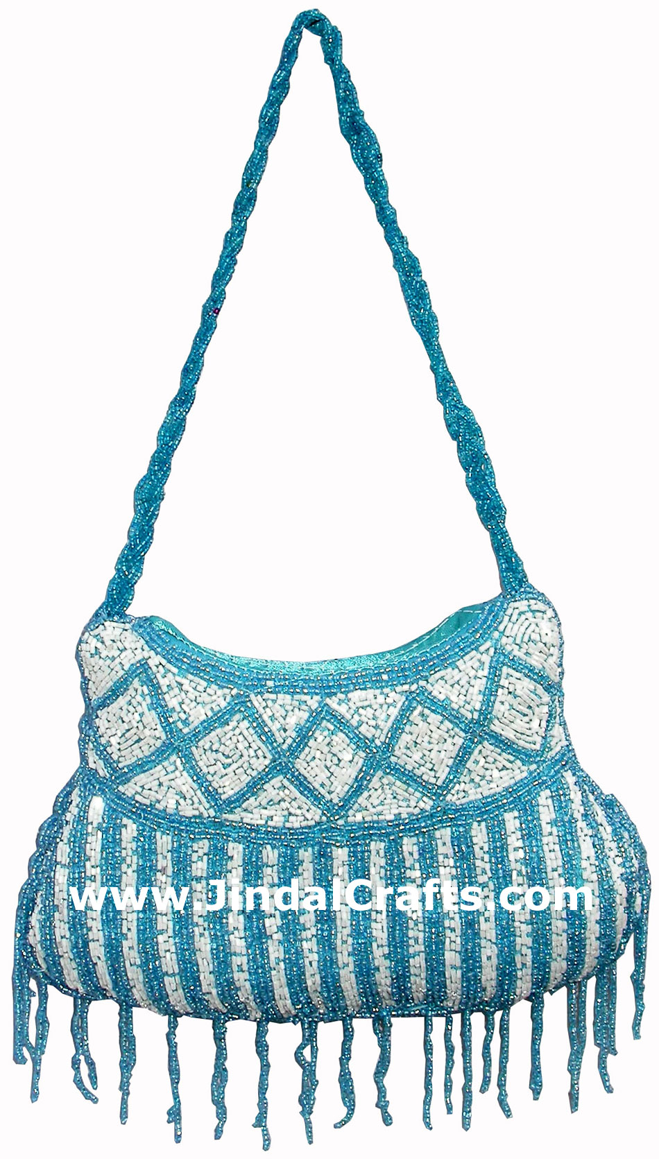 Hand Embroidered Beaded Traditional Shoulder Purse from India