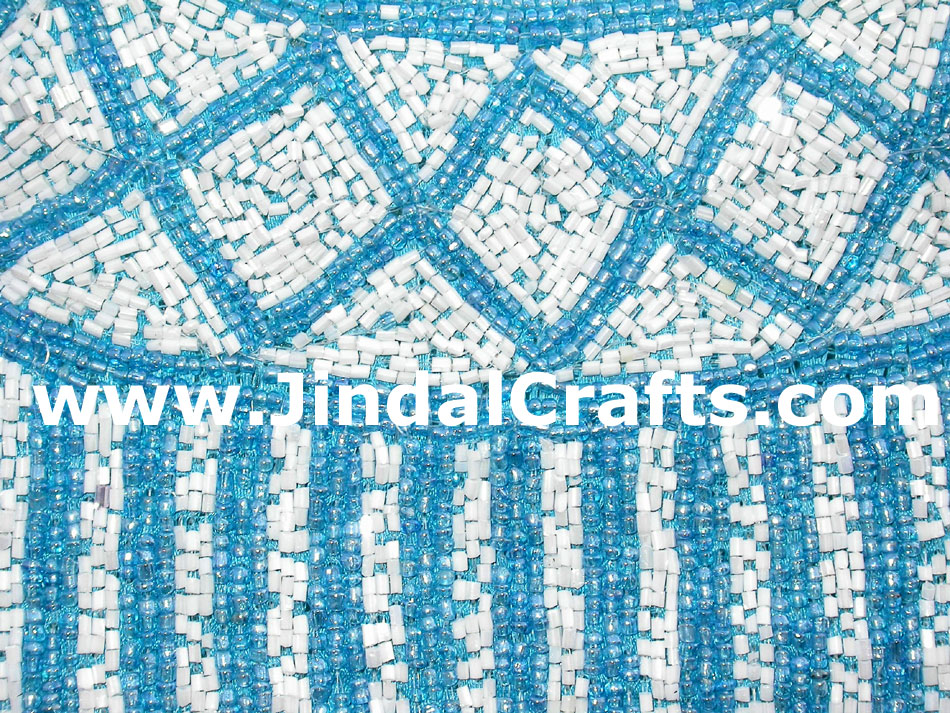 Hand Embroidered Beaded Traditional Shoulder Purse from India