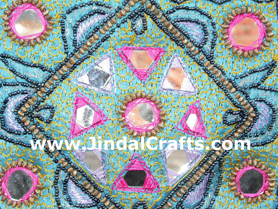 Hand Embroidered Beaded Traditional Shoulder Purse from India