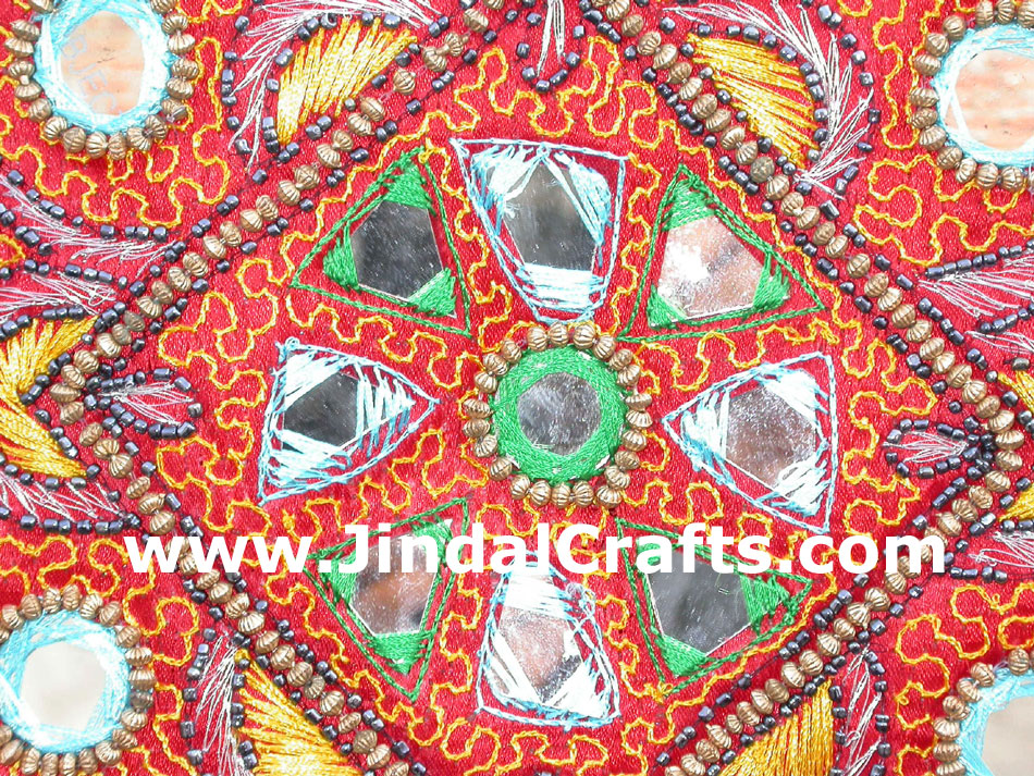 Hand Embroidered Beaded Traditional Shoulder Purse from India