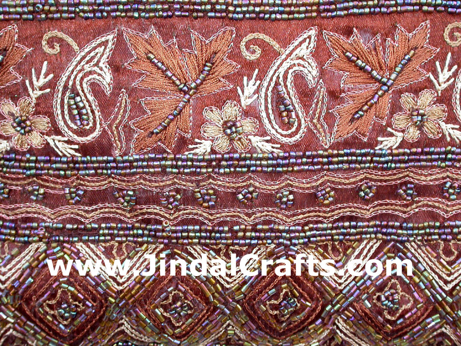 Hand Embroidered Beaded Traditional Shoulder Purse from India