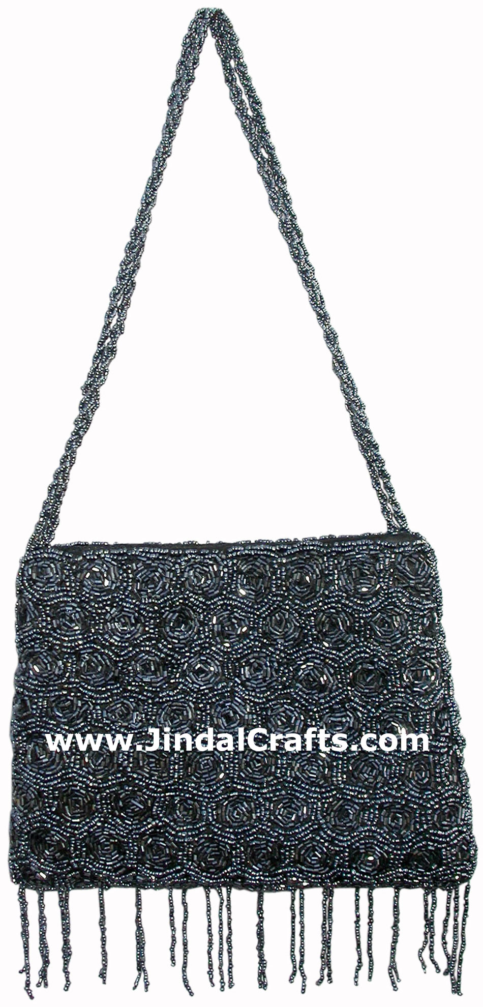 Hand Embroidered Beaded Traditional Shoulder Purse from India