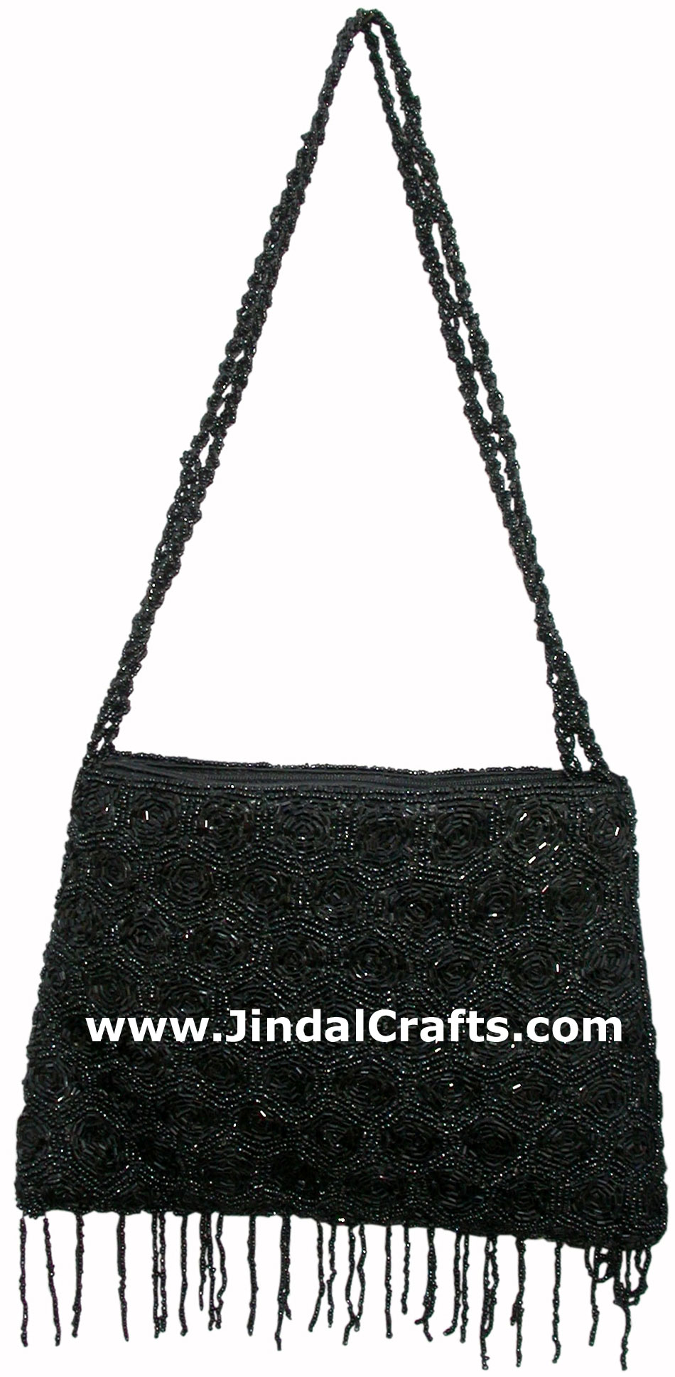 Hand Embroidered Beaded Traditional Shoulder Purse from India