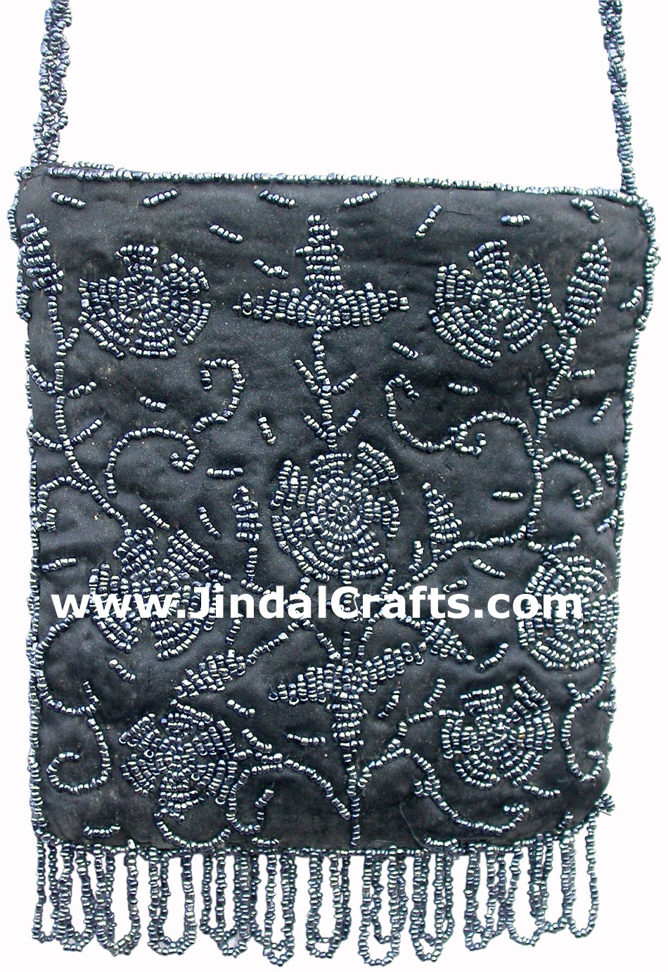 Hand Embroidered Beaded Traditional Shoulder Purse Potli from India