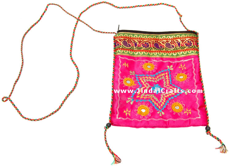 Hand Stitched Embroider Handbag Indian Traditional Bags