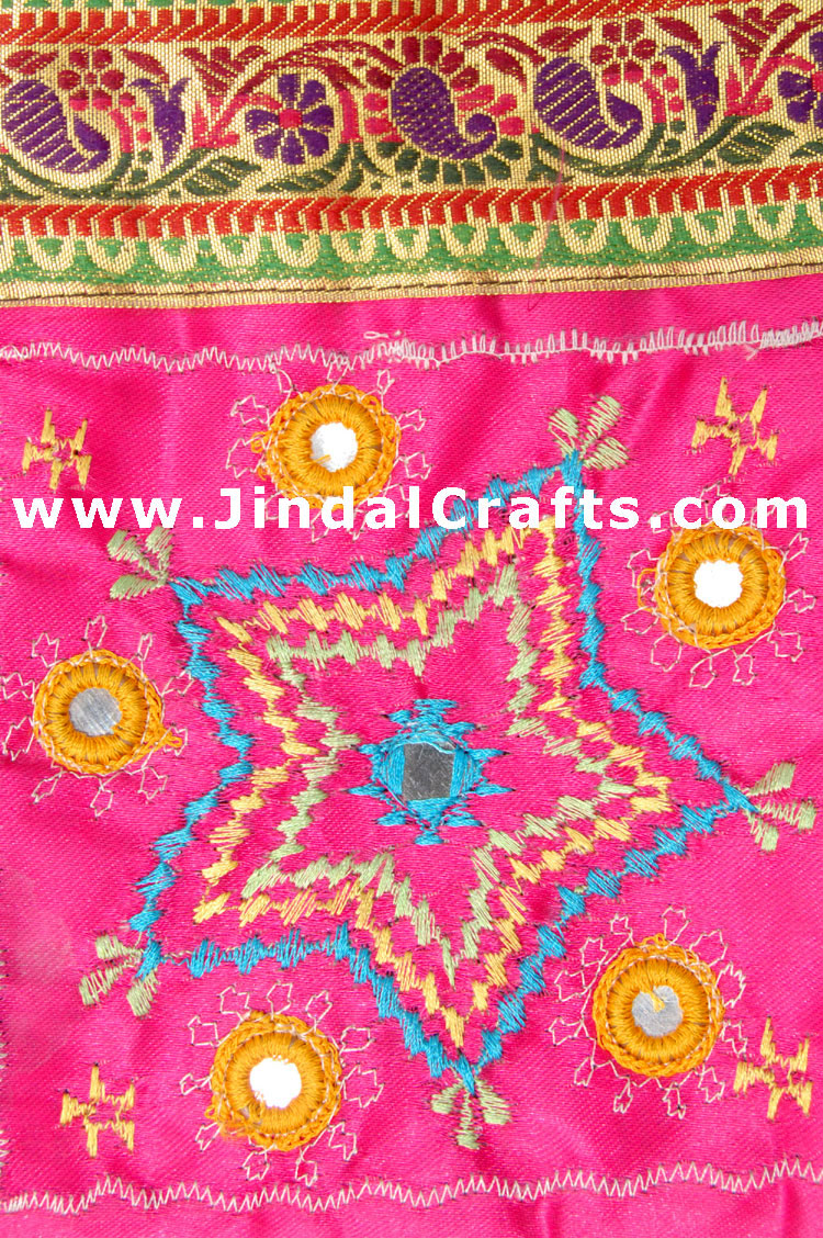 Hand Stitched Embroider Handbag Indian Traditional Bags