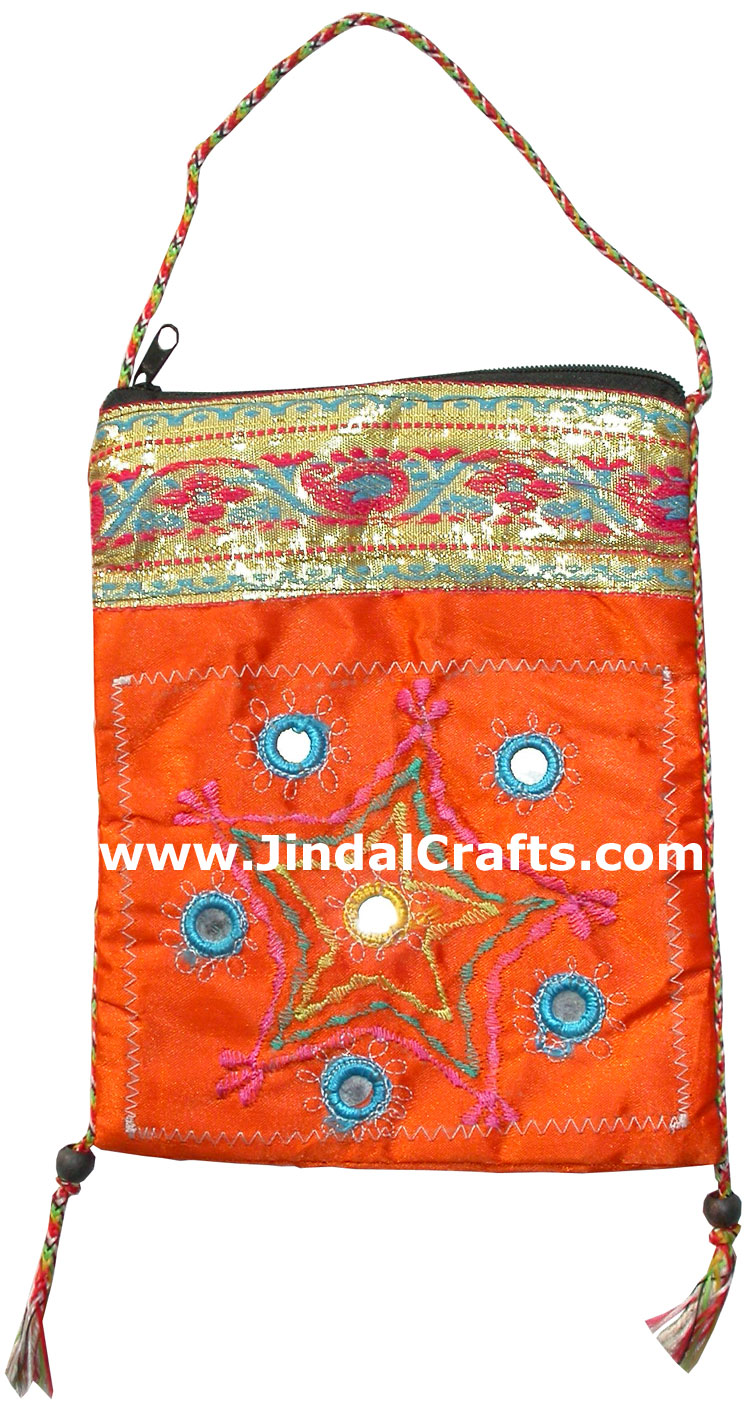 Hand Stitched Embroider Handbag Indian Traditional Bags