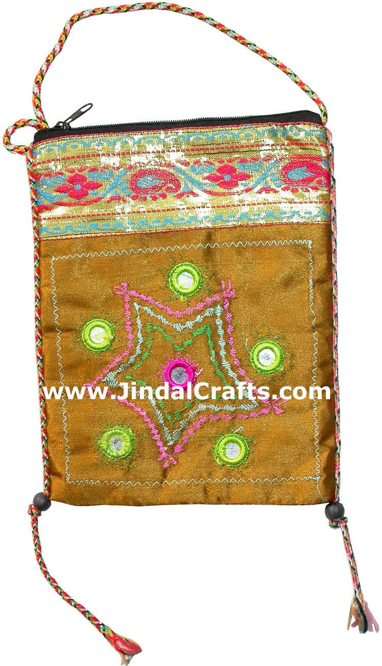 Hand Stitched Embroider Handbag Indian Traditional Bags