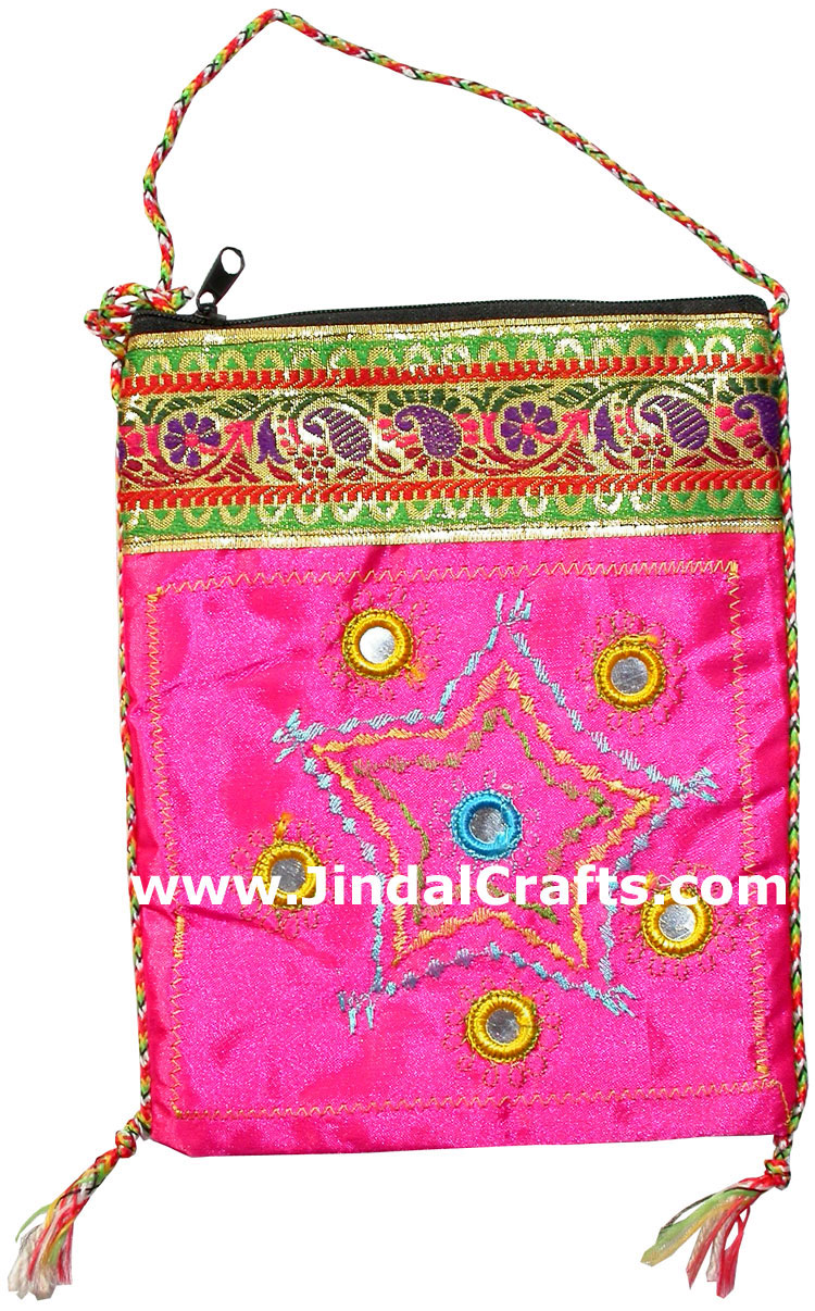 Hand Stitched Embroider Handbag Indian Traditional Bags