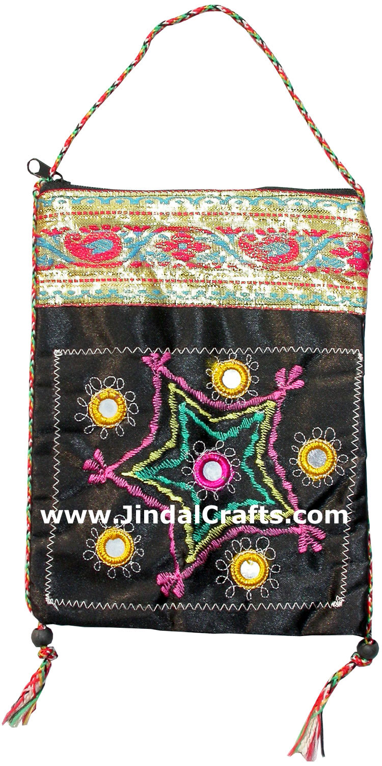 Hand Stitched Embroider Handbag Indian Traditional Bags