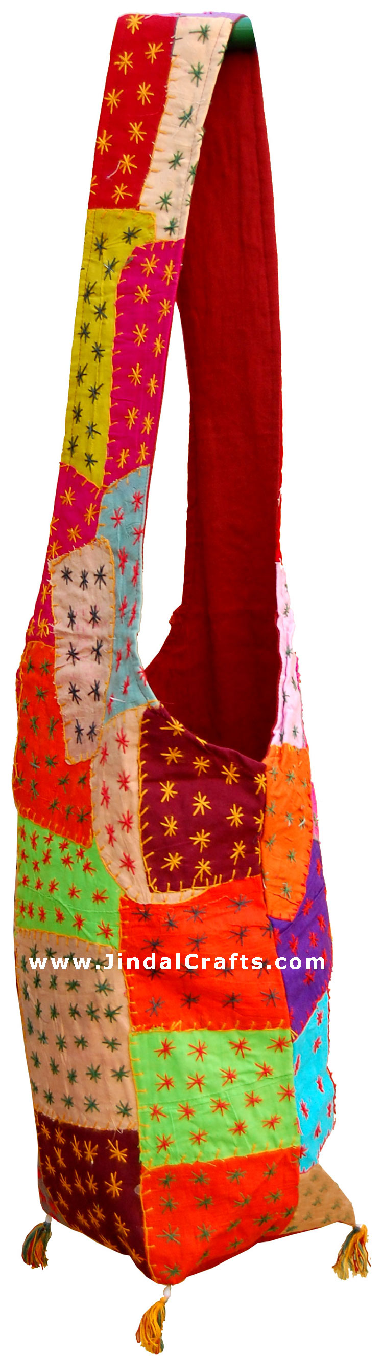 Colorful Hand Embroider Shoulder Handbag Indian Arts