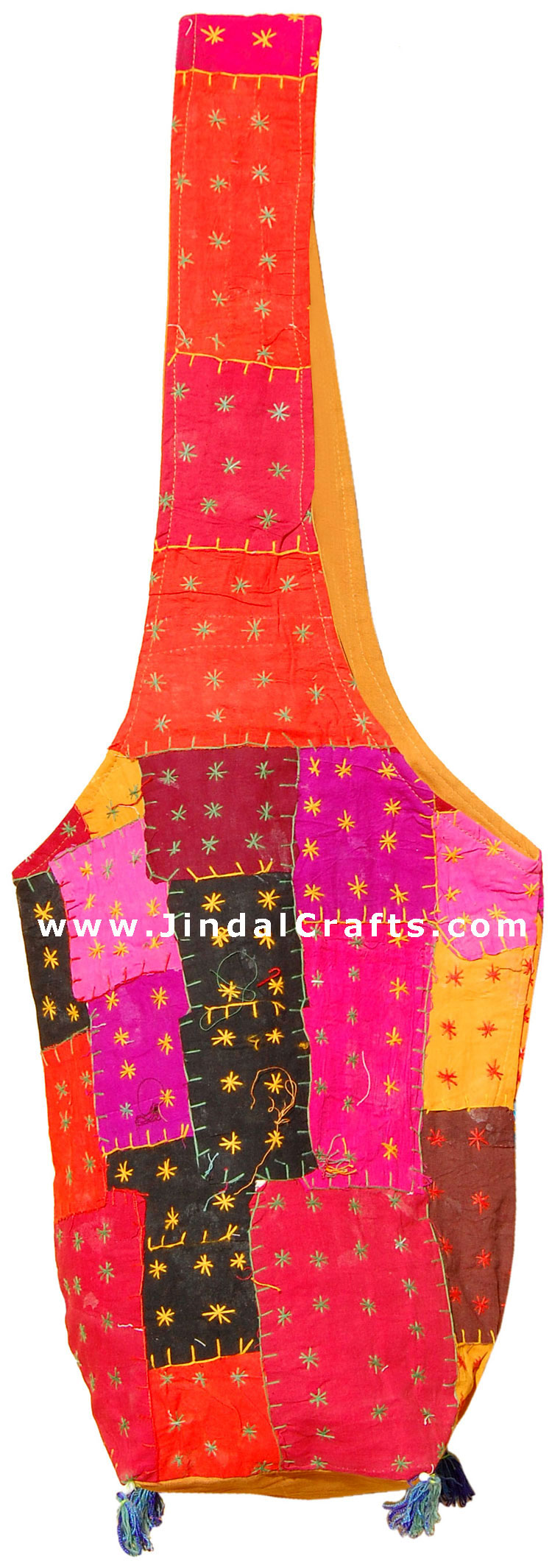 Colorful Hand Embroider Shoulder Handbag Indian Arts