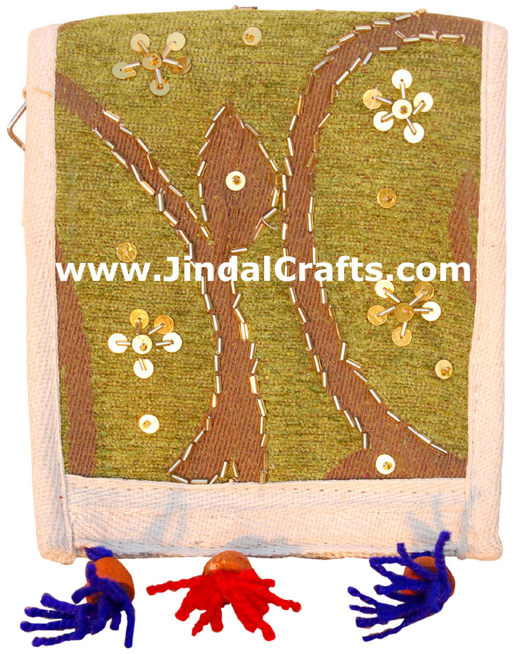 Bag Eco Friendly Hand Embroidered India Traditional Art