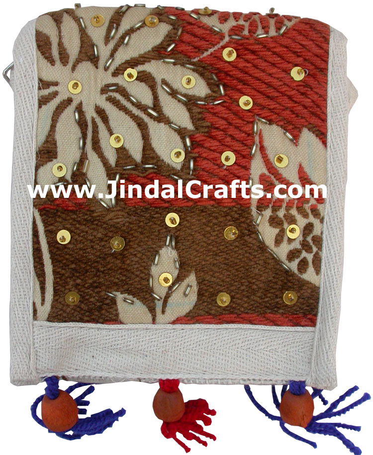 Bag Eco Friendly Hand Embroidered India Traditional Art