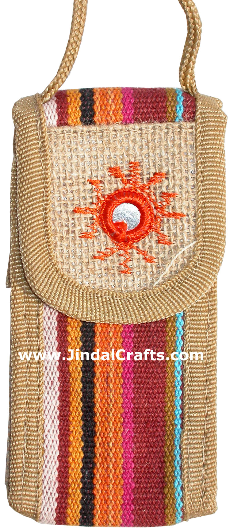 Eco Friendly Mobile Bag with long Hanging Support