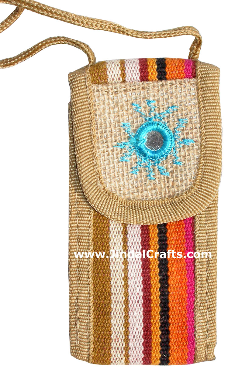 Eco Friendly Mobile Bag with long Hanging Support