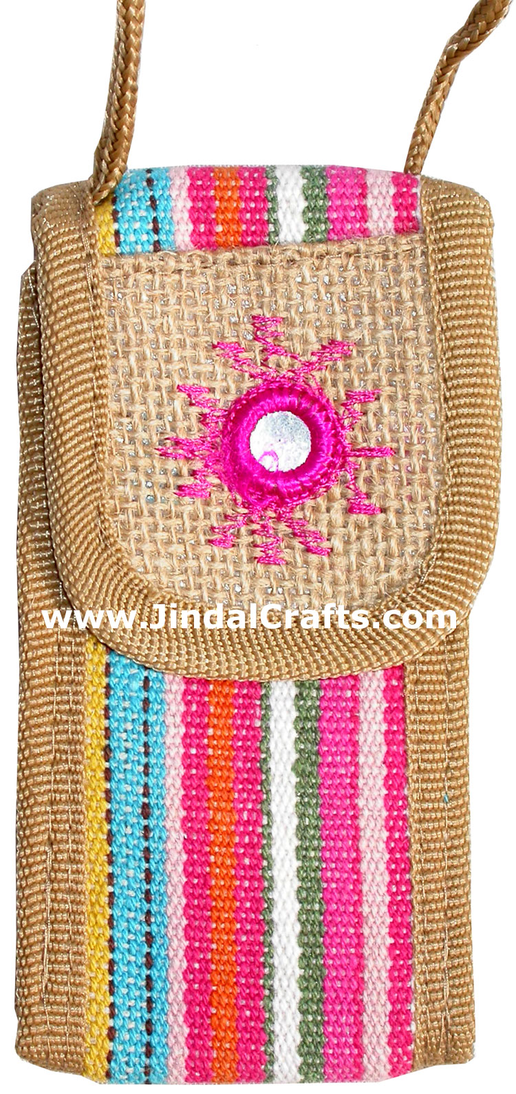 Eco Friendly Mobile Bag with long Hanging Support