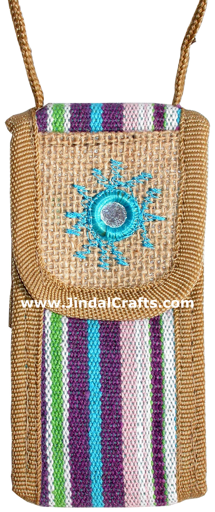 Eco Friendly Mobile Bag with long Hanging Support