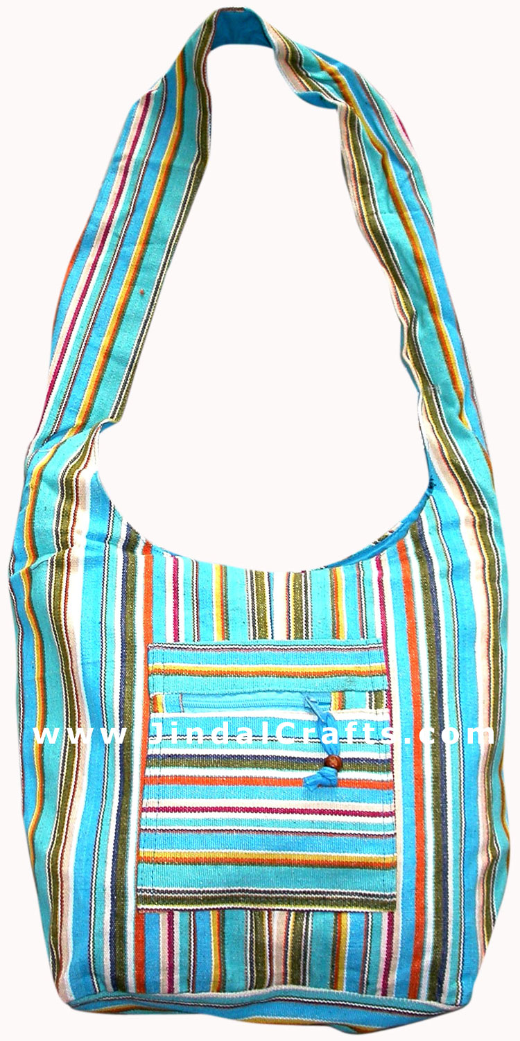 Colorful Eco Friendly Fabric Shoulder Handbags