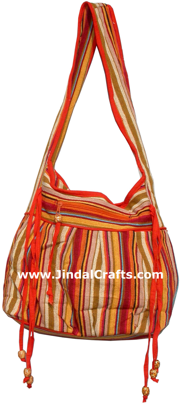 Colorful Hand Stitched Cotton Handbag Traditional Art