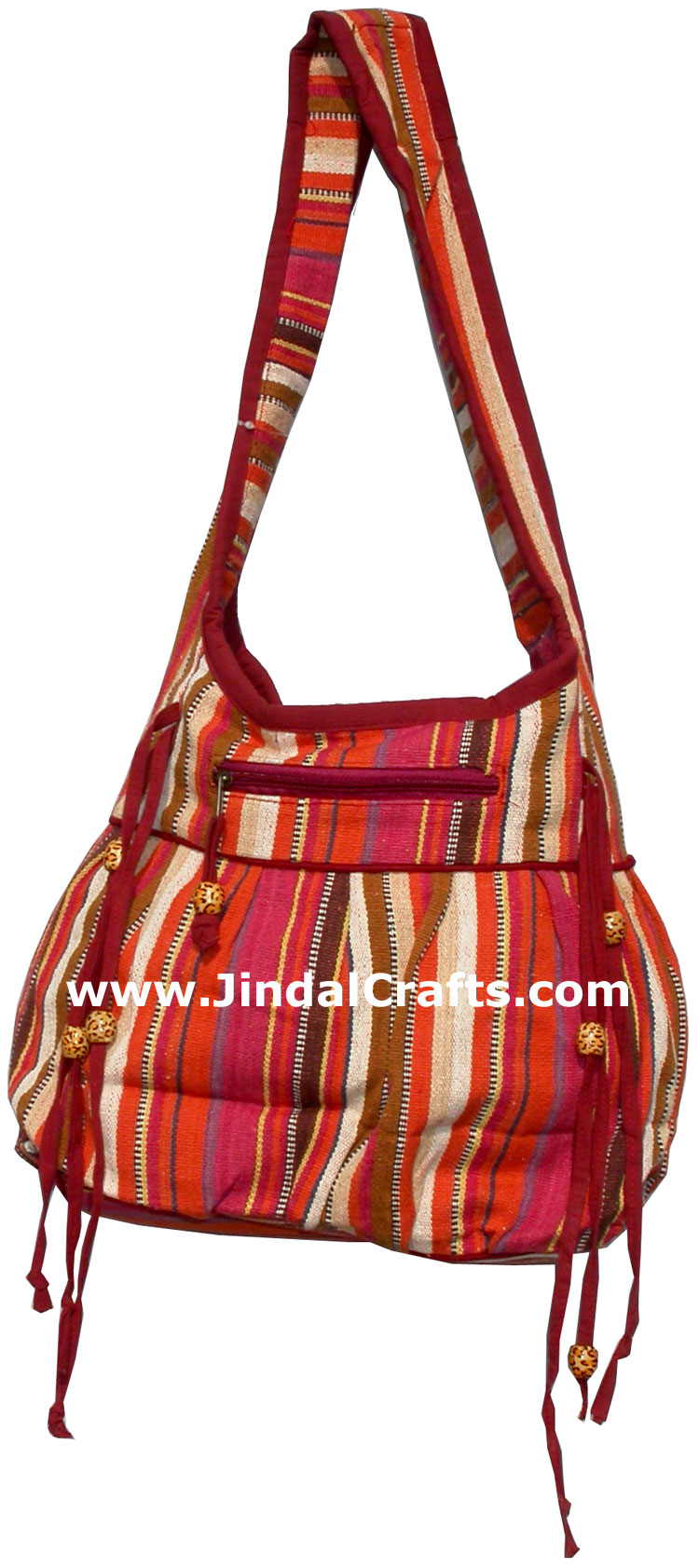 Colorful Hand Stitched Cotton Handbag Traditional Art