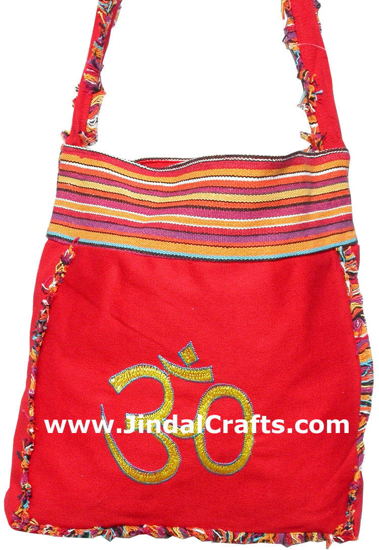 Colorful Hand Embroider Shoulder Handbag Indian Arts