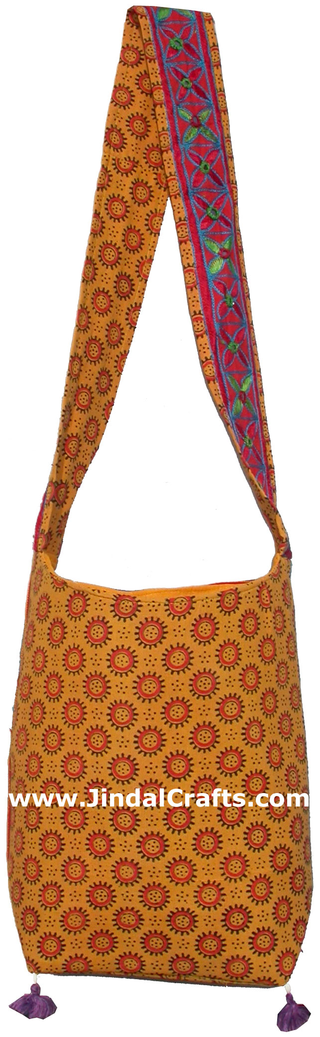 Colorful Hand Embroider Handbag Indian Traditional Art