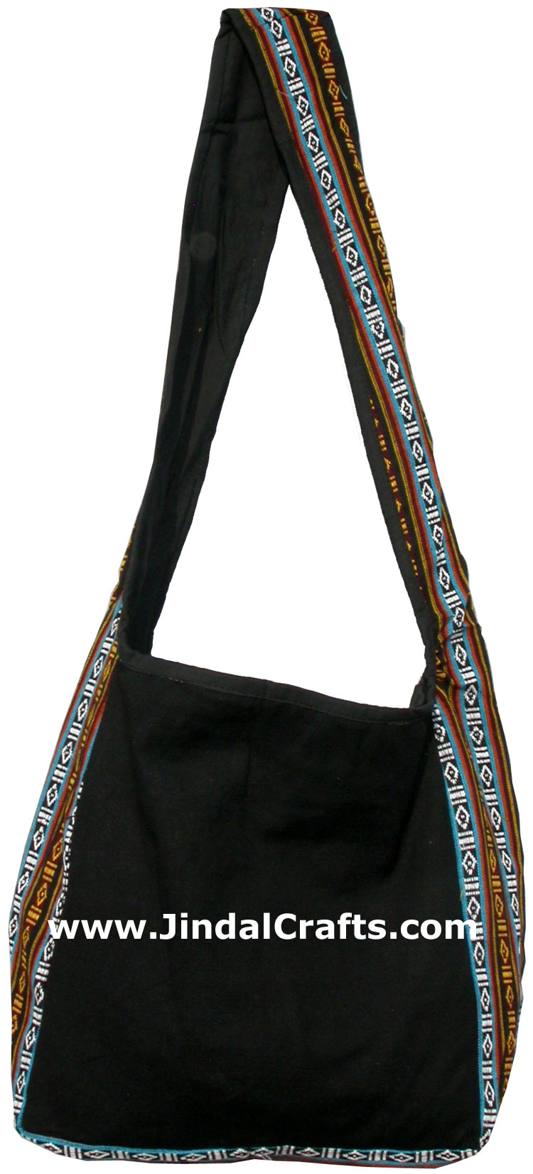 Colorful Hand Stitched Cotton Handbag Traditional Art