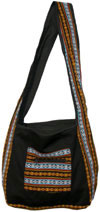 Colorful Hand Stitched Cotton Handbag Traditional Art