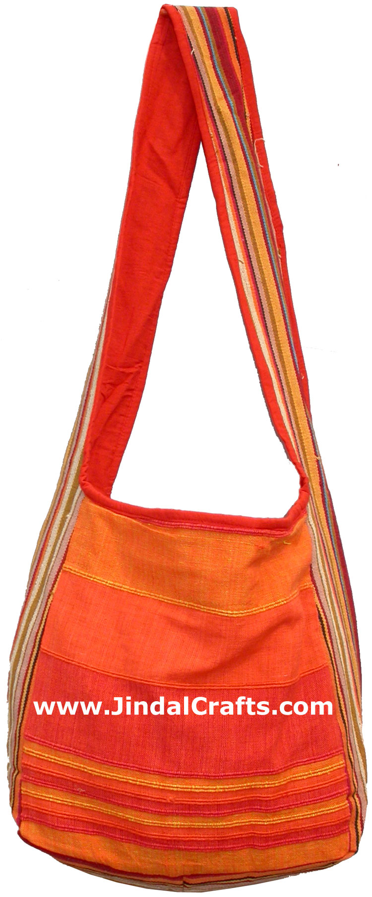 Colorful Hand Stitched Cotton Handbag Traditional Art