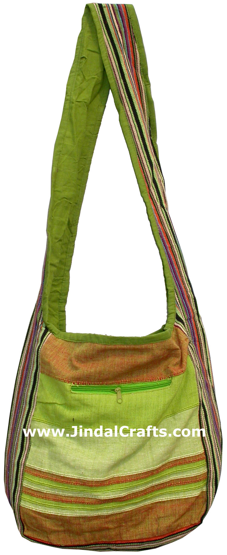 Colorful Hand Stitched Cotton Handbag Traditional Art