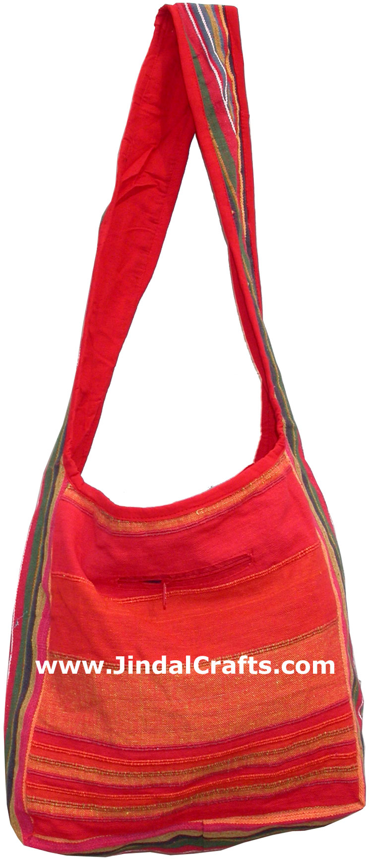 Colorful Hand Stitched Cotton Handbag Traditional Art