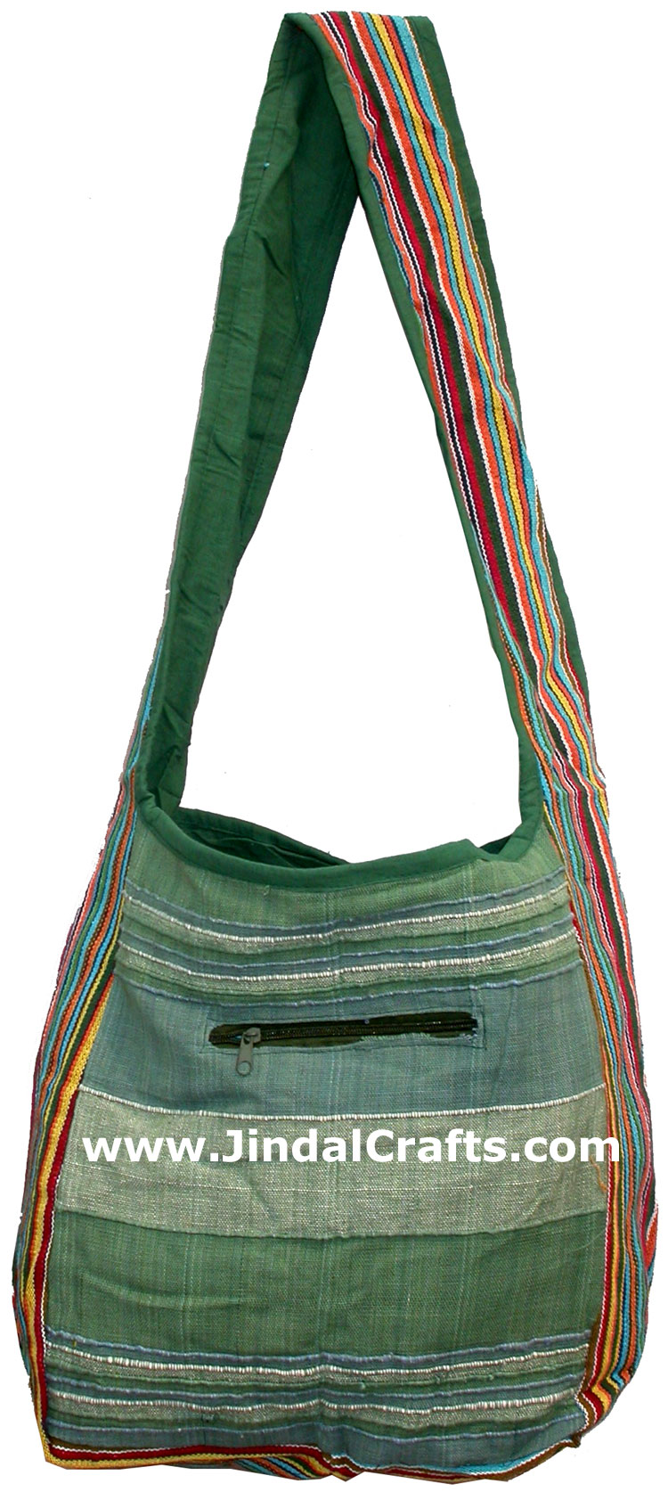 Colorful Hand Stitched Cotton Handbag Traditional Art
