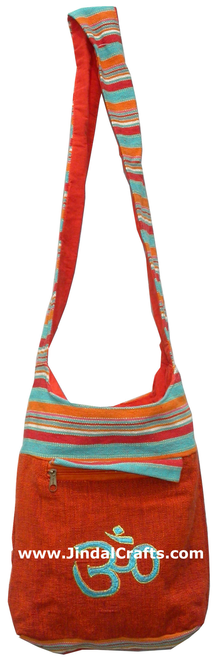 Colorful Hand Stitched Cotton Handbag Traditional Art