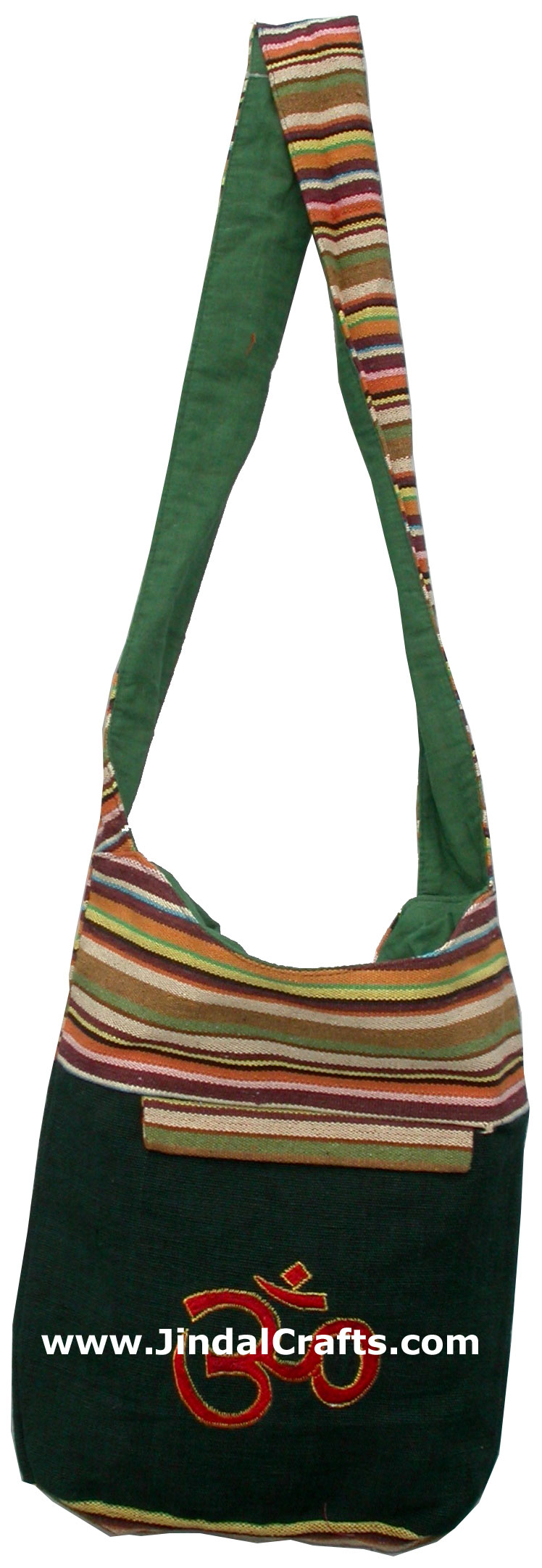 Colorful Hand Stitched Cotton Handbag Traditional Art