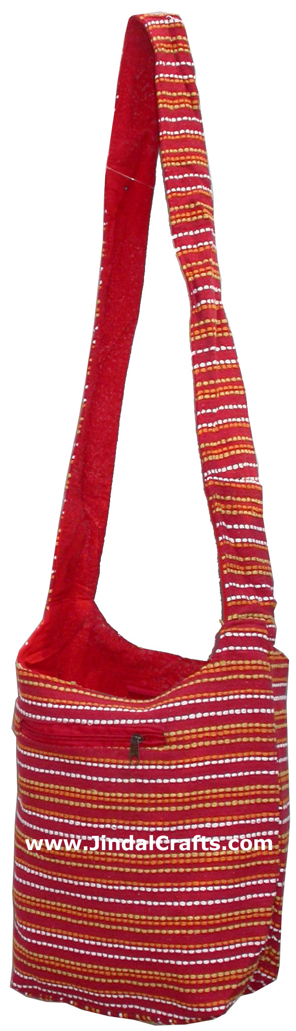 Colorful Hand Stitched Cotton Handbag Traditional Art