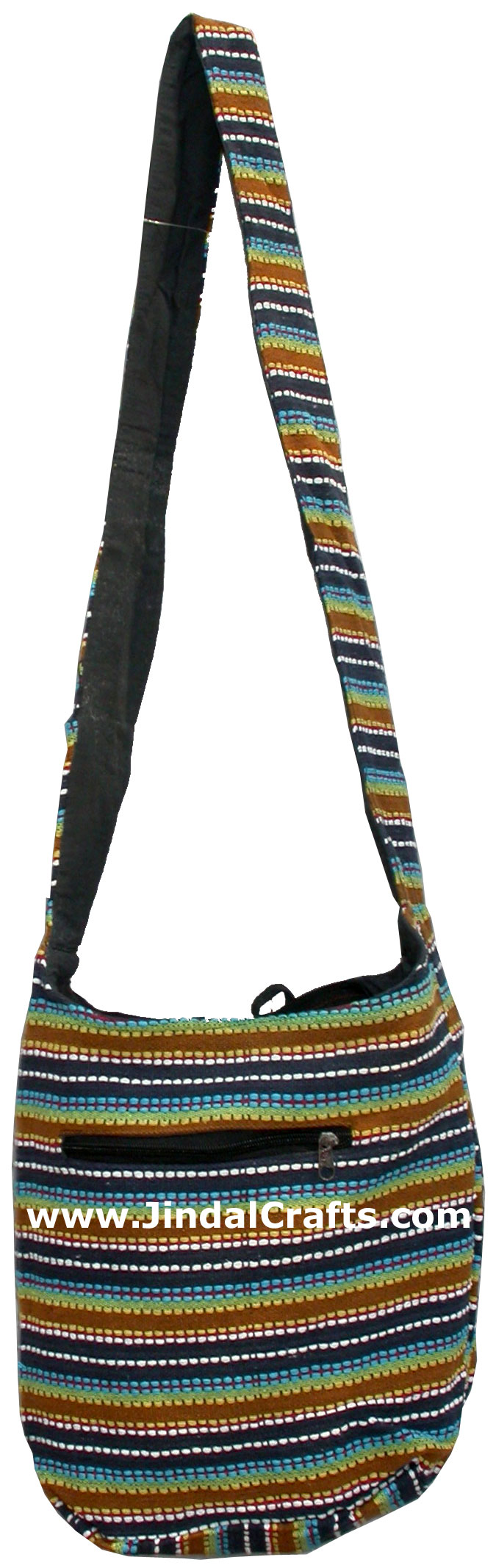 Colorful Hand Stitched Cotton Handbag Traditional Art