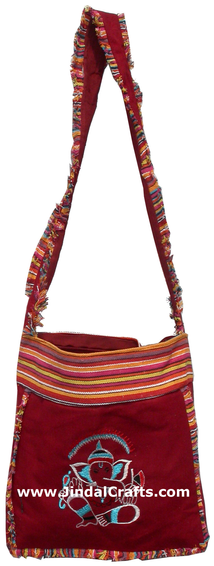 Colorful Hand Embroidered Handbag India Traditional Art