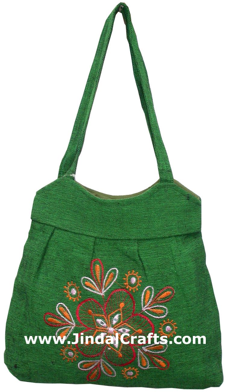 Colorful Hand Embroidered Handbag India Traditional Art