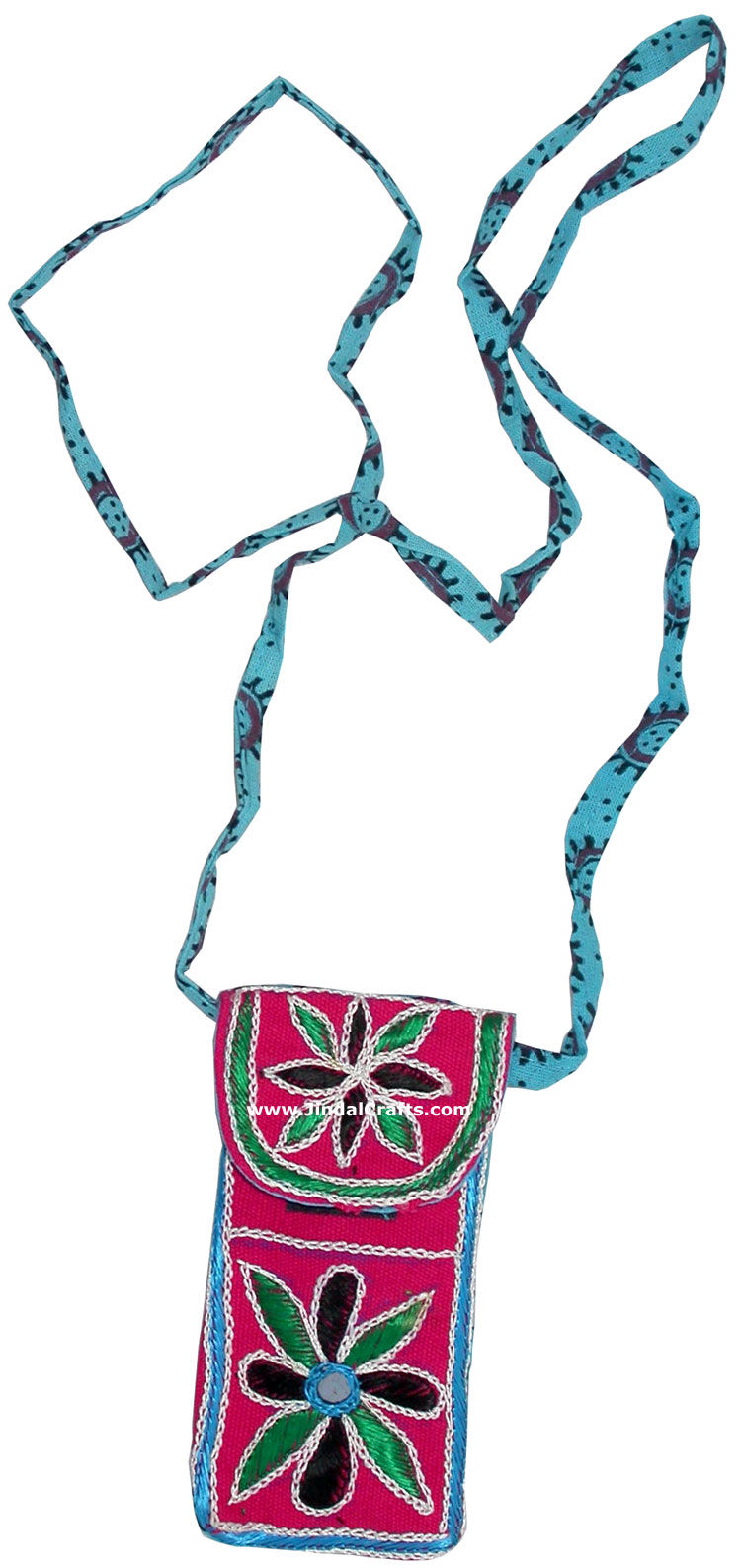 Cell Phone Bag Eco Friendly Hand Embroidered India Arts