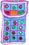 Cell Phone Bag Mirror Work Hand Embroidered India Arts
