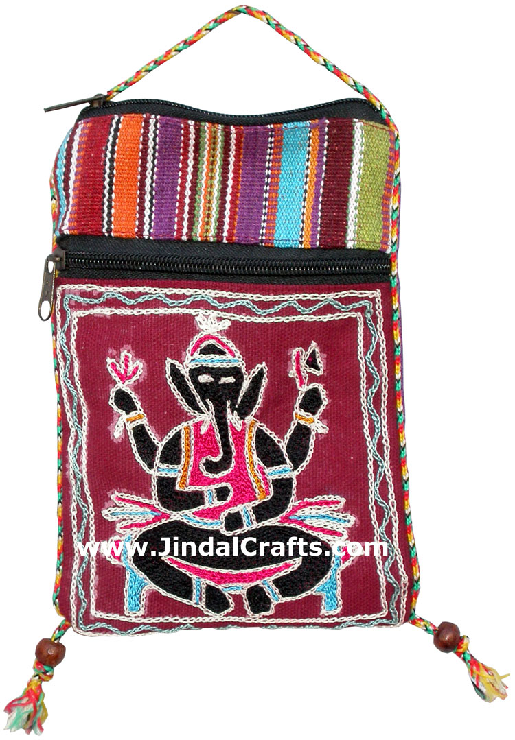 Designer Colorful Bags Cotton Hand Embroidered India