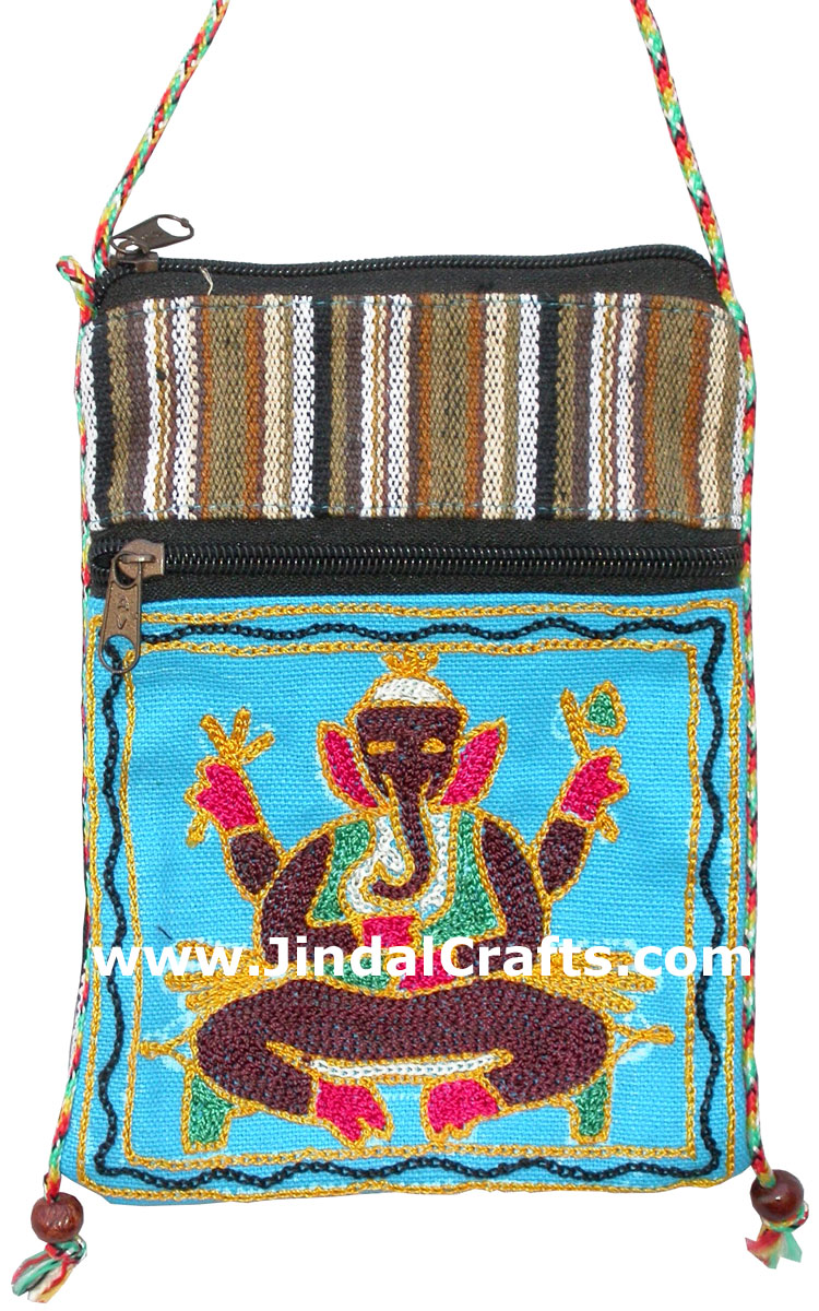 Designer Colorful Bags Cotton Hand Embroidered India