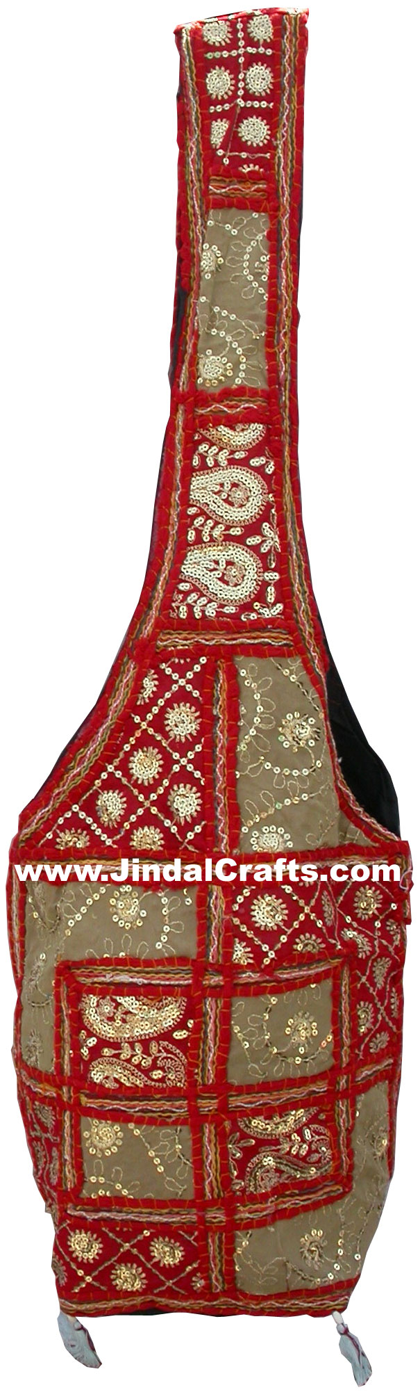 Colourful Hand Embroidered Gypsy Handbag from India 100 % Cotton Fabric Arts