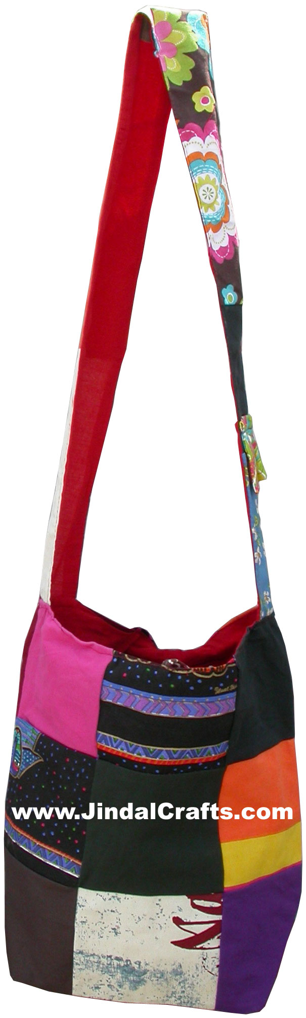Colourful Hand Embroidered Beach Handbag from India 100 % Cotton Fabric Art