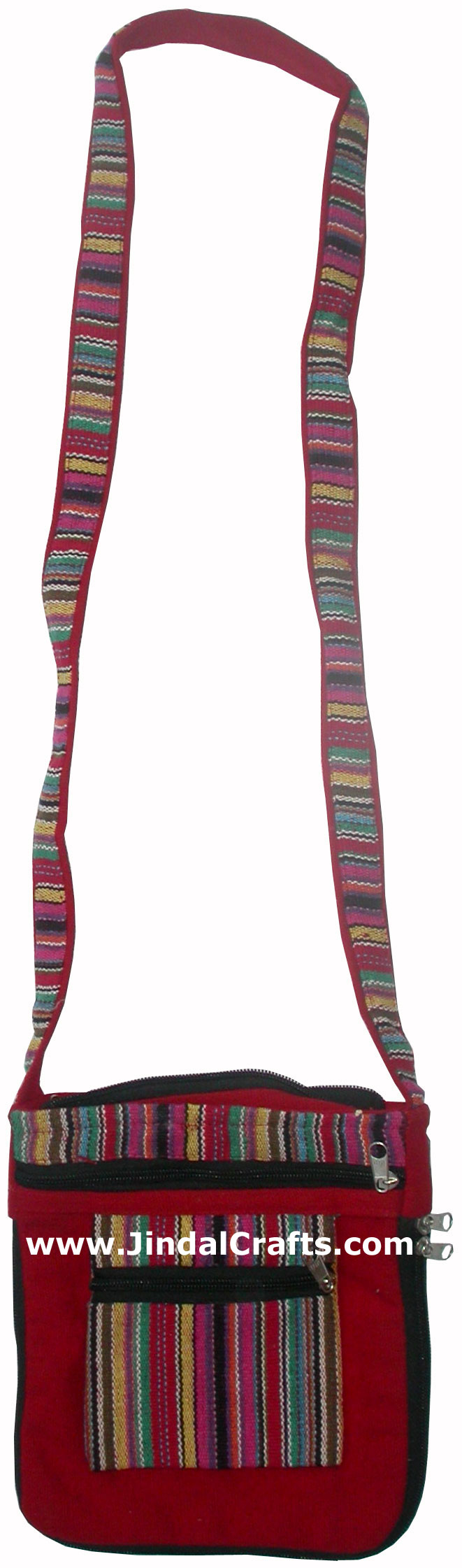 Hand Made Cotton Fabric Traditional Shoulder Handbag from India
