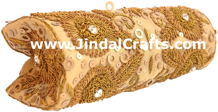Hand Embroidered Designer Beaded Jari Bag Purse