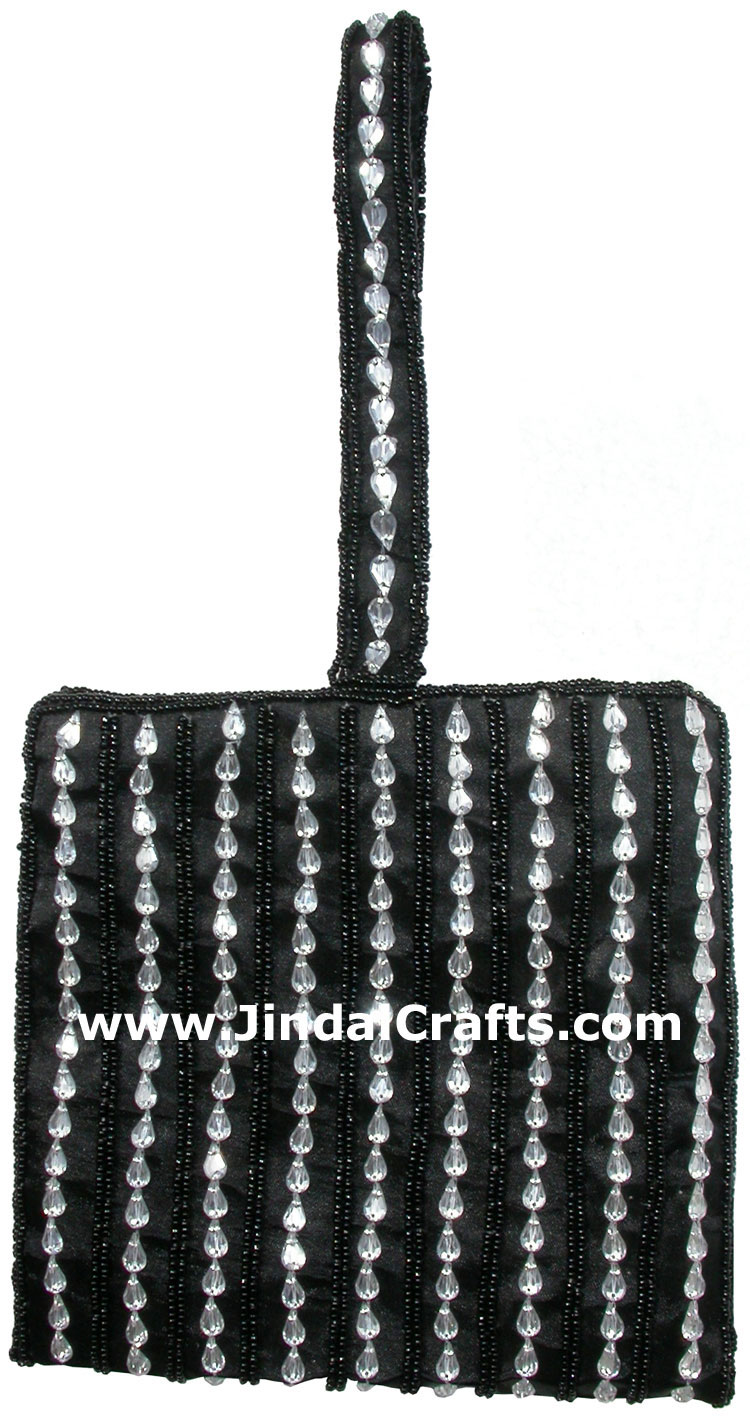 Hand Embroidered Designer Beaded Jari Bag Purse