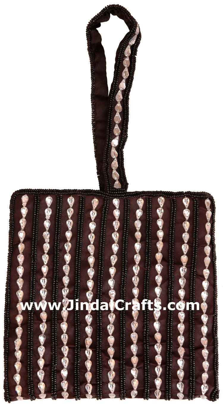 Hand Embroidered Designer Beaded Jari Bag Purse